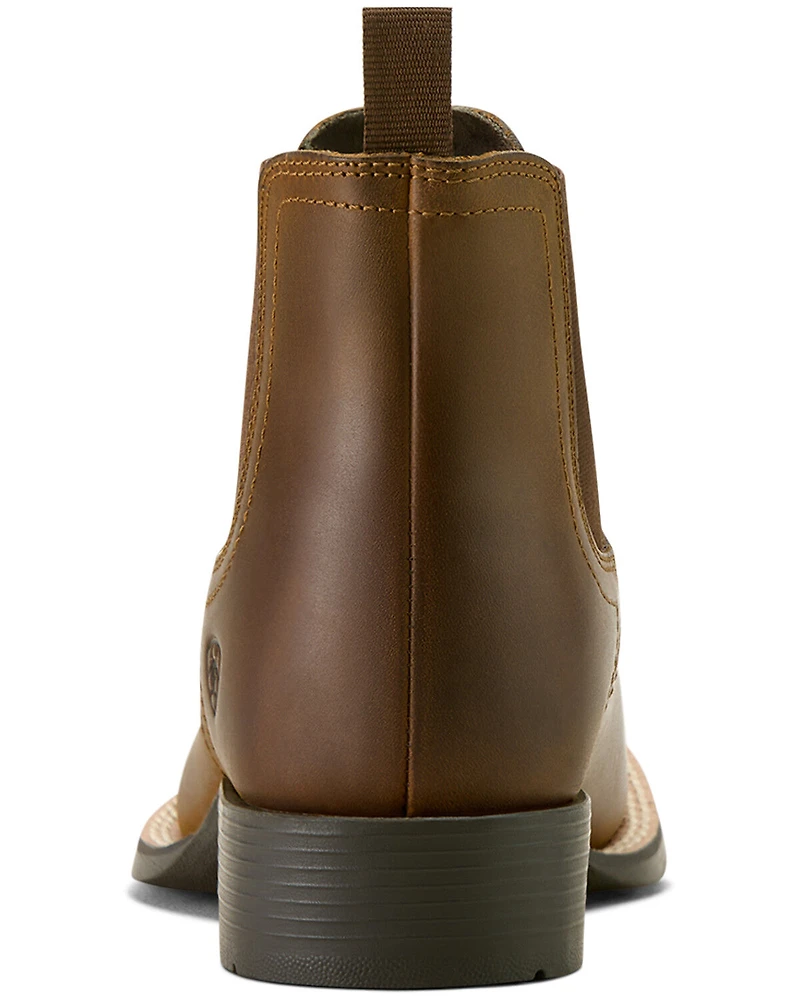 Ariat Boys' Booker Distressed Chelsea Boots - Broad Square Toe