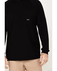 Ariat Men's Black Rebar Workman Back Graphic Long Sleeve Work Pocket T-Shirt