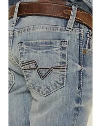 Cody James Little Boys' Crupper Light Wash Slim Straight Jeans - Sizes 4-8
