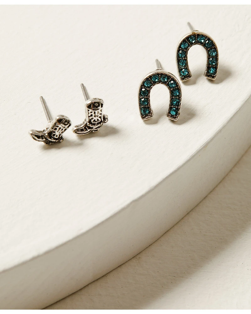 Shyanne Women's Urban Cowgirl Earring and Ear Cuff Set - 6 Piece