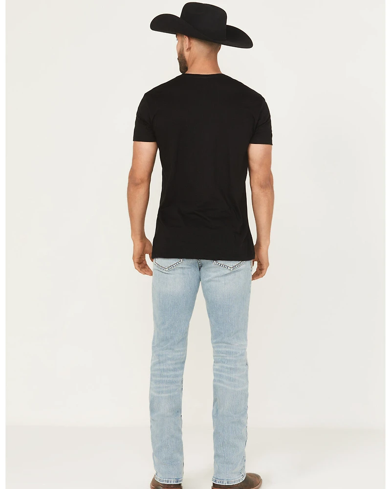 Cody James Men's Cyclone Wash Jackson Slim Straight Stretch Denim Jeans