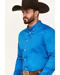 Cody James Men's Basic Twill Long Sleeve Button-Down Performance Western Shirt - Tall