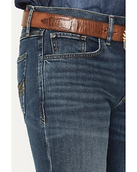 RANK 45® Men's Rockford Wash Brock Relaxed Bootcut Performance Stretch Denim Jeans