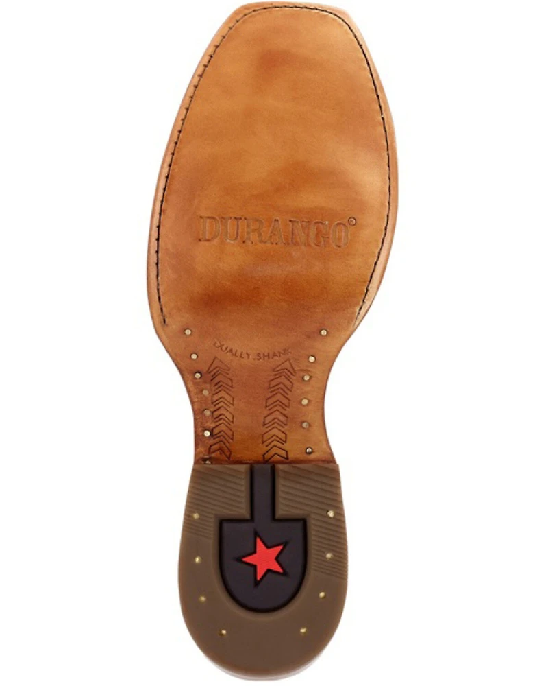 Durango Men's PRCA Collection Shrunken Bullhide Western Boots - Square Toe