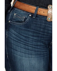 Ariat Women's Dark Wash Ariana Mid Rise Bootcut Stretch Denim Jeans - Plus