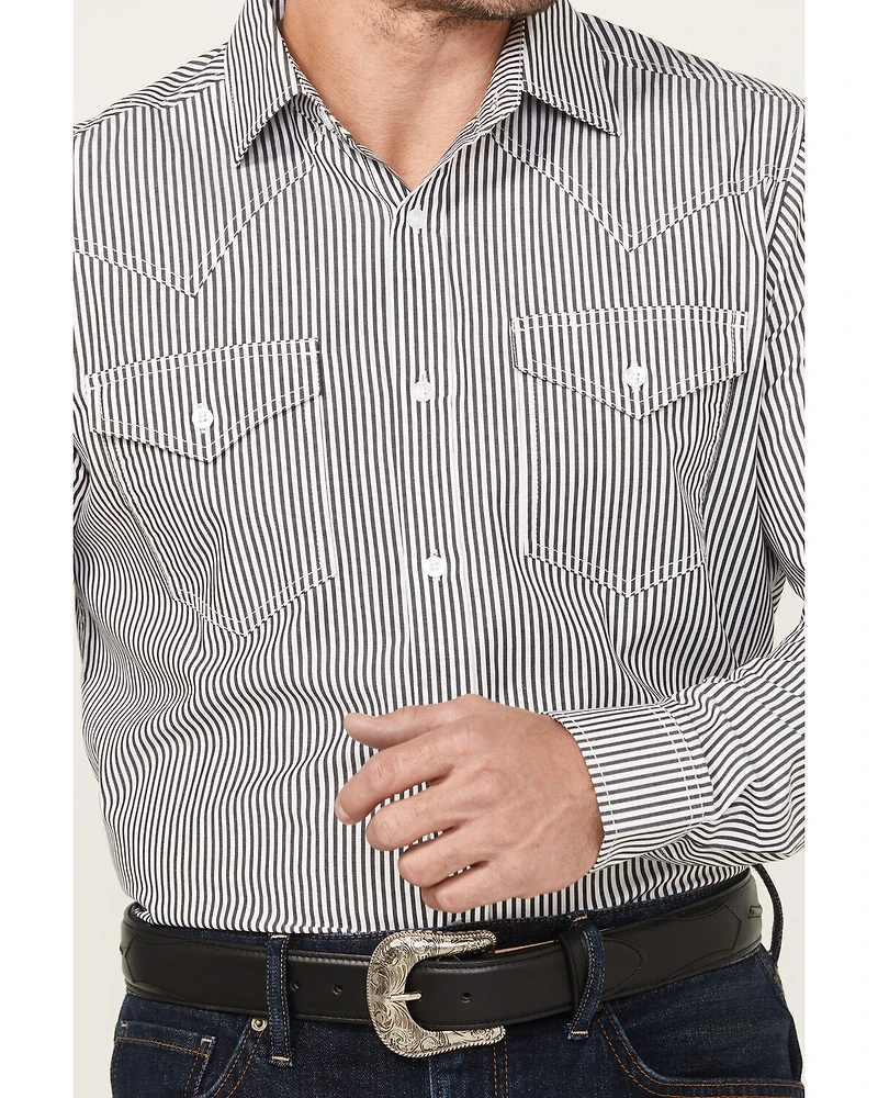 Cody James Black 1978™ Men's Condor Striped Print Long Sleeve Button-Down Western Shirt