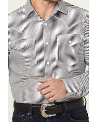 Cody James Black 1978™ Men's Condor Striped Print Long Sleeve Button-Down Western Shirt