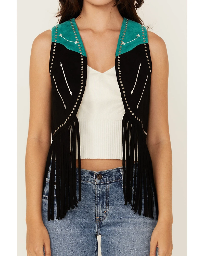 Rock & Roll Denim Women's Fringe Vest