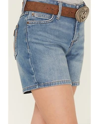 Wrangler Girls' Medium Wash Stretch Denim Shorts