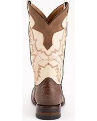 Ferrini Men's Nash Exotic Ostrich Leg Western Boots - Square Toe