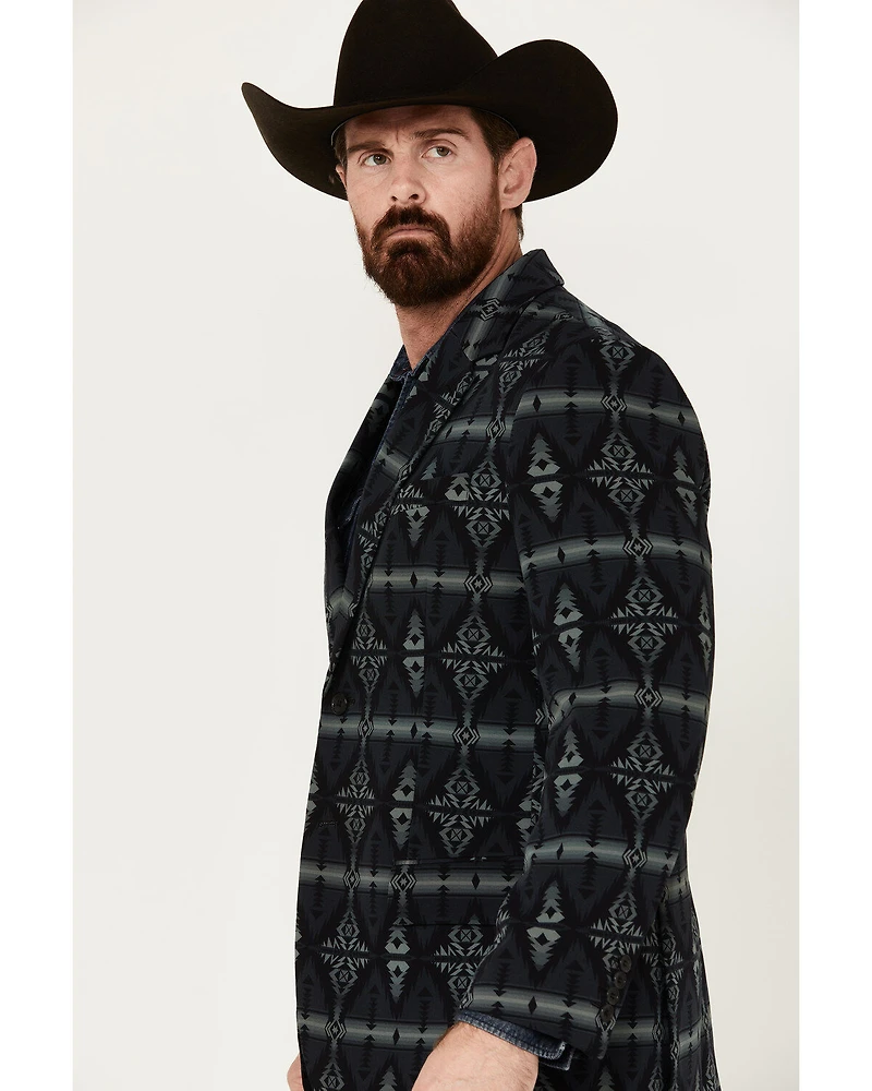 Rock & Roll Denim Men's Southwestern Print Modern Fit Sportcoat