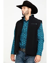 Cinch Men's Solid Bonded Softshell Zip Vest
