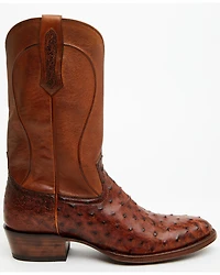 Cody James Black 1978® Men's Chapman Exotic Full-Quill Ostrich Western Boots - Round Toe