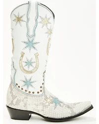 Old Gringo Women's Lucky Star Exotic Python Tall Western Boots - Snip Toe
