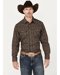 Wrangler Retro Men's Premium Paisley Print Long Sleeve Snap Western Shirt