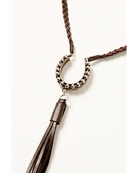 Cowgirl Confetti Women's Breakaway Fringe Horseshoe Necklace