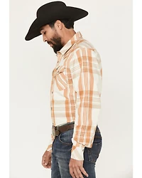 Kimes Ranch Men's Double R Plaid Print Long Sleeve Snap Western Shirt