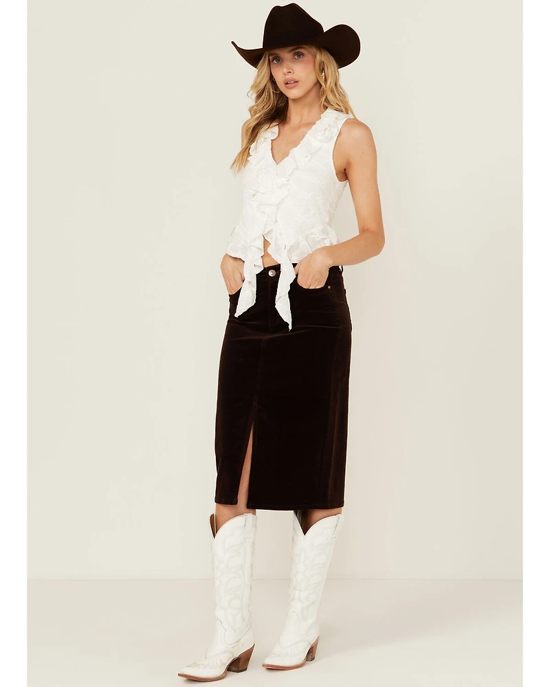 Shyanne Women's Corduroy Midi Skirt