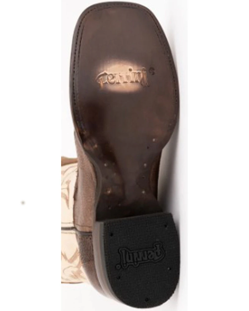 Ferrini Men's Nash Exotic Ostrich Leg Western Boots - Square Toe