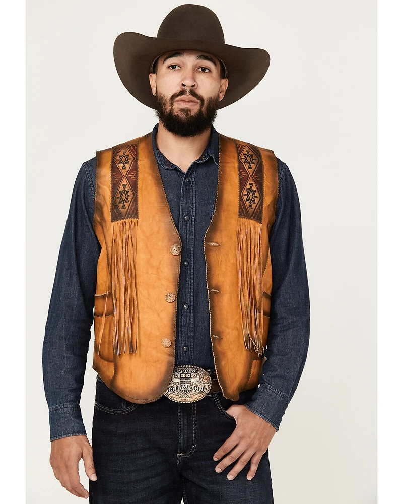 Kobler Leather Men's Indian Vest