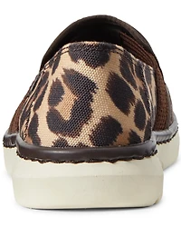 Ariat Women's Ryder Slip-On Leopard Shoes - Round Toe