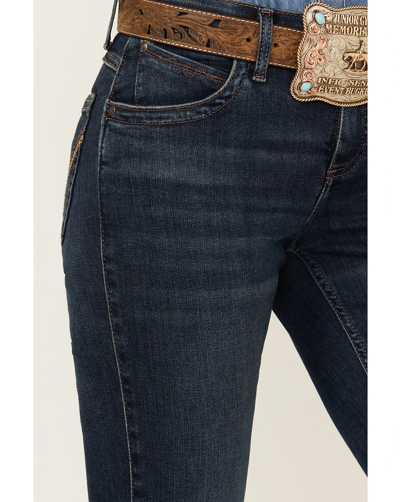 Wrangler Women's Q-Baby Medium Wash Mid Rise Ultimate Riding Bootcut Jeans