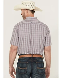 Ariat Men's Roy Plaid Print Short Sleeve Button-Down Western Shirt