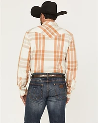 Kimes Ranch Men's Double R Plaid Print Long Sleeve Snap Western Shirt