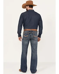Cody James Men's Stonewall Wash Wyatt Slim Bootcut Stretch Denim Jeans