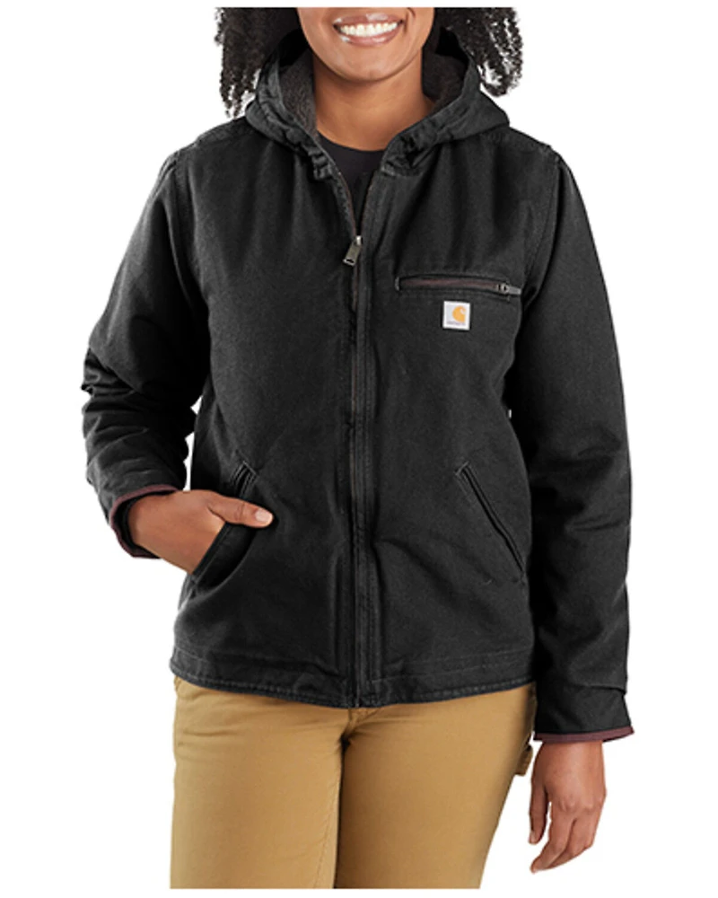 Carhartt Women's Washed Duck Sherpa-Lined Jacket