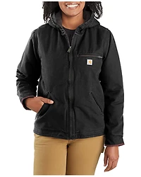 Carhartt Women's Washed Duck Sherpa-Lined Jacket