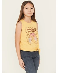 Buttercup Girls Keeping It Country Sleeveless Graphic Tank Top