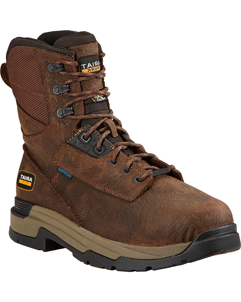 Ariat Men's Mastergrip 8" Waterproof Work Boots - Composite Toe