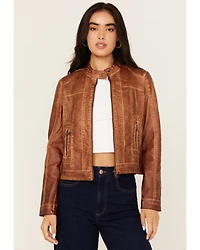 26 International Women's Faux Leather Jacket