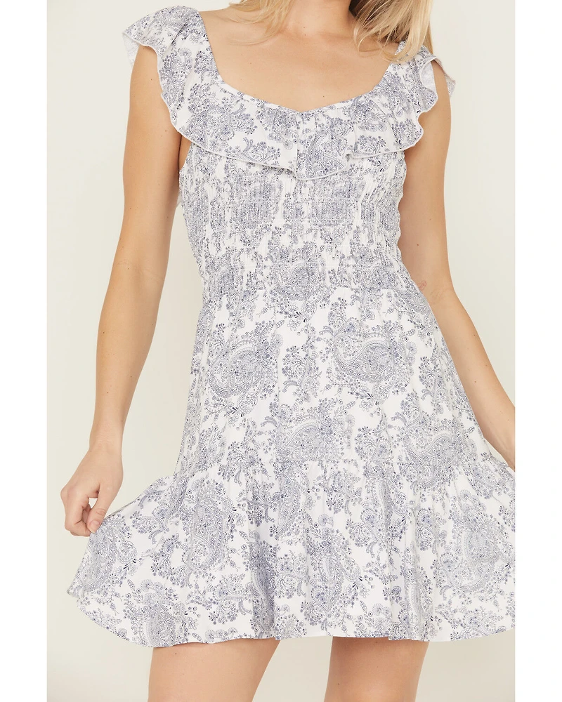 Wrangler Retro Women's Ruffle Smocked Mini Dress