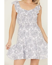 Wrangler Retro Women's Ruffle Smocked Mini Dress