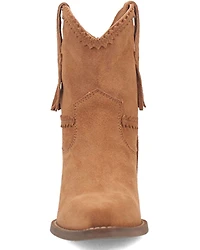 Dingo Women's Fandango Fringe Suede Western Booties - Snip Toe