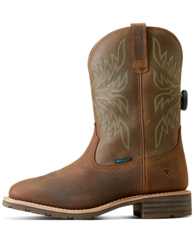 Ariat Men's Hybrid Rancher Waterproof Western Performance Boots - Broad Square Toe