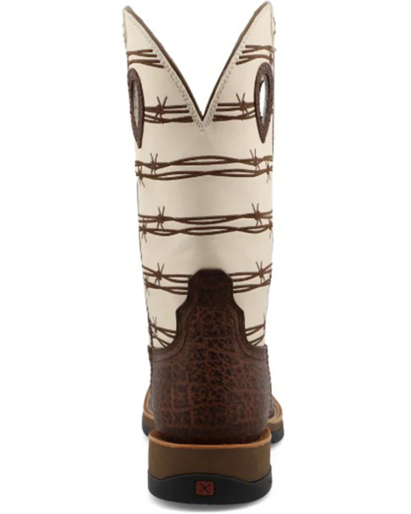 Twisted X Men's 12" Elephant Print Tech Western Performance Boots - Broad Square Toe