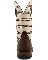 Twisted X Men's 12" Elephant Print Tech Western Performance Boots - Broad Square Toe