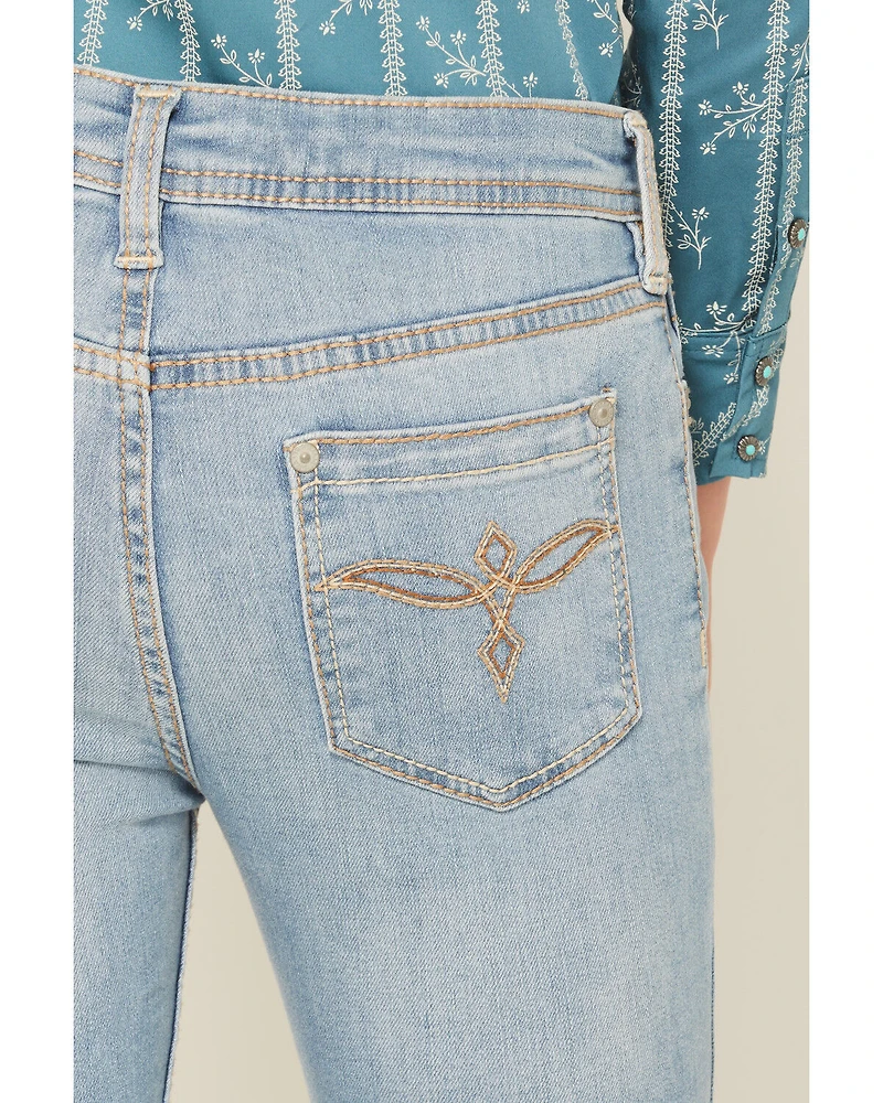 Shyanne Girls' Light Wash Shayla Bootcut Stretch Denim Riding Jeans