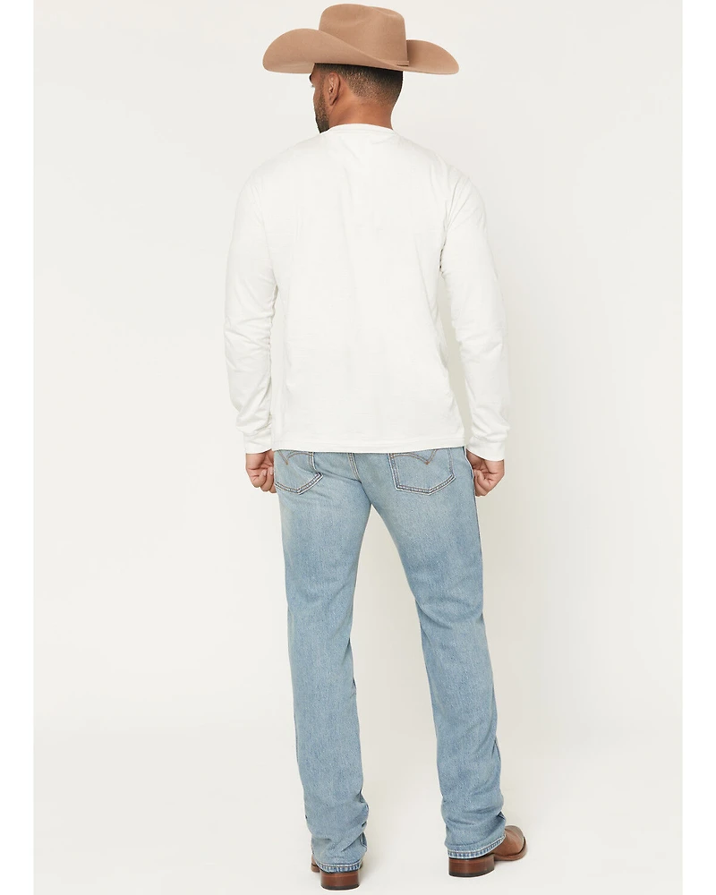 Levi’s Men’s 537 Running Early Light Wash Western Bootcut Stretch Denim Jeans