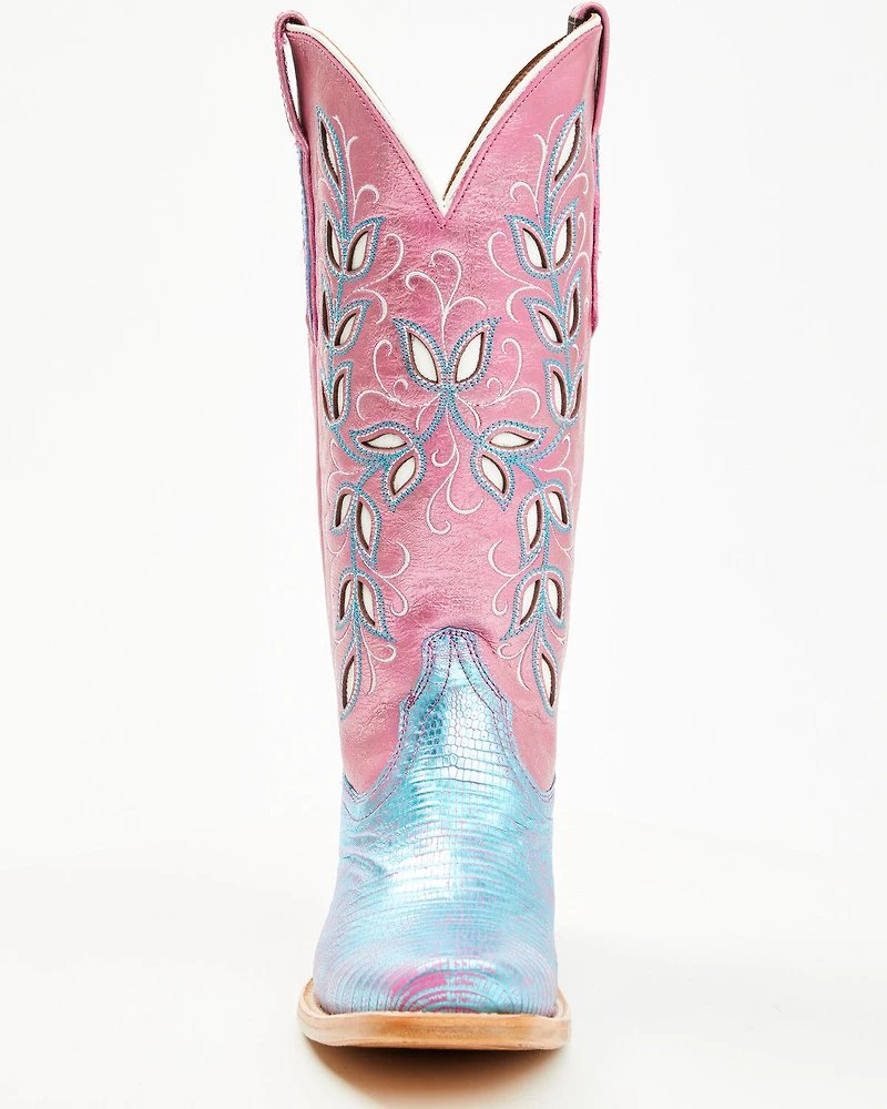 Ariat Women's Futurity Exotic Lizard Western Boots - Square Toe