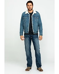 Levi's Men's Juniper Sherpa Lined Trucker Denim Jacket