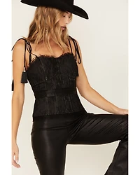 Wonderwest Women's Lace Trim Tank