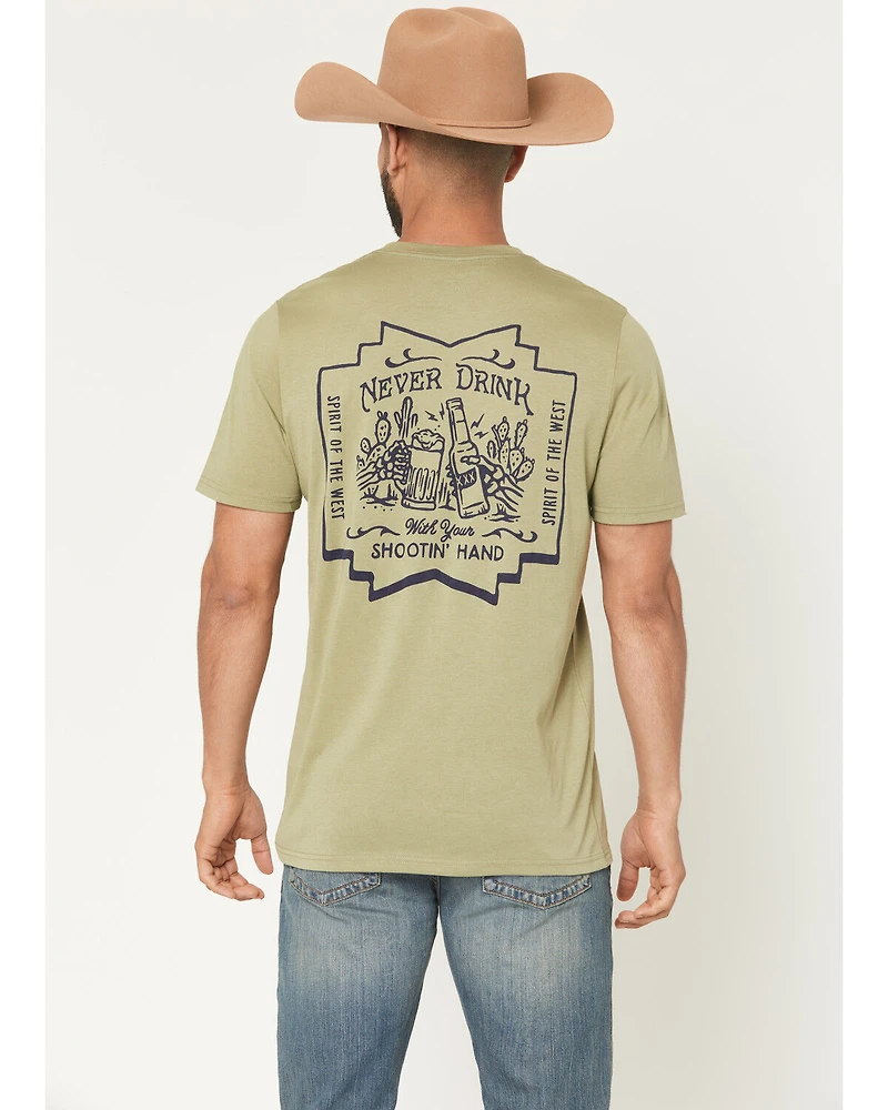 Sendero Provisions Men's Shootin' Hand Short Sleeve Graphic T-Shirt