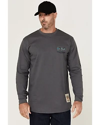 Cody James Men's FR Skull Long Sleeve Graphic T-Shirt