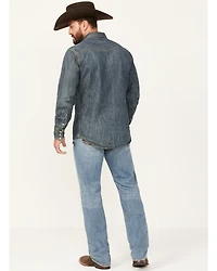 Moonshine Spirit Men's Whiskey Wash Decker Slim Straight Stretch Denim Jeans