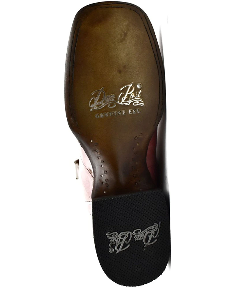 Dan Post Women's Eel Peanut Exotic Western Boot - Snip Toe