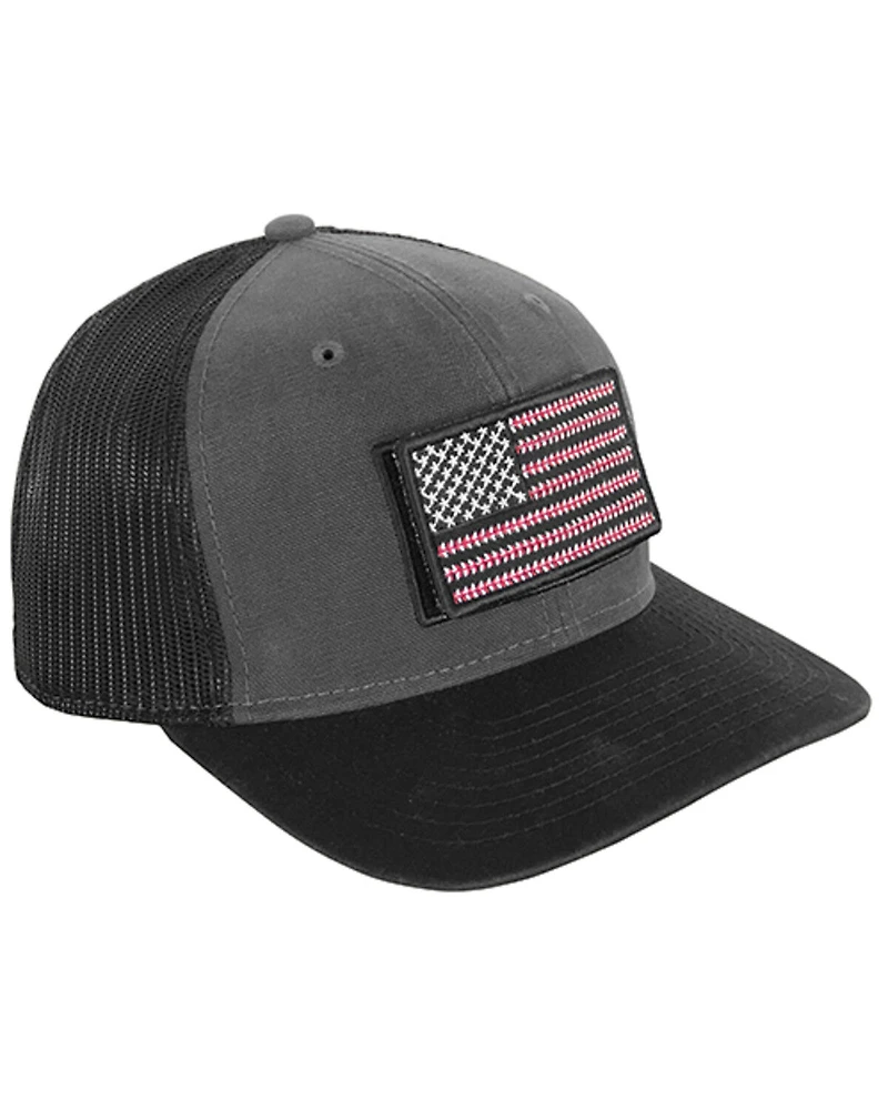 Dri-Duck Men's Hudson Americana Flag Patch Ball Cap